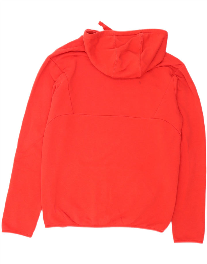 PUMA Mens Hoodie Jumper Small Red Cotton