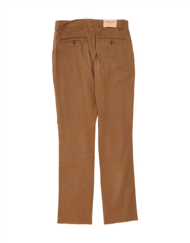 FARAH Mens Straight Chino Trousers W30 L34 Brown Cotton Vintage Farah and Second-Hand Farah from Messina Hembry 