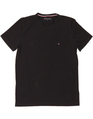 TOMMY HILFIGER Mens T-Shirt Top 2XL Black Cotton