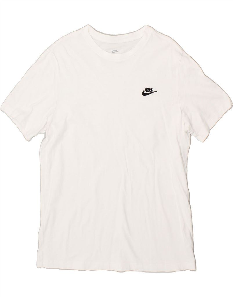 NIKE Mens T-Shirt Top Large White Cotton | Vintage Nike | Thrift | Second-Hand Nike | Used Clothing | Messina Hembry 