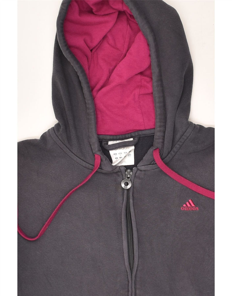 ADIDAS Womens Full Tracksuit UK 14 Medium Grey Cotton | Vintage Adidas | Thrift | Second-Hand Adidas | Used Clothing | Messina Hembry 