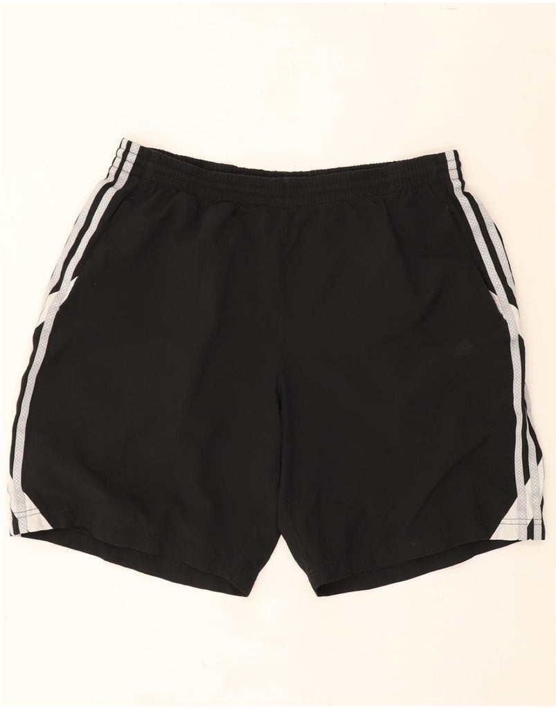 ADIDAS Mens Sport Shorts XL Black Colourblock Vintage Adidas and Second-Hand Adidas from Messina Hembry 
