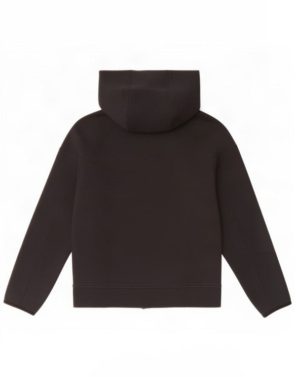 Nike Boys Zip Hoodie Sweater 12-13 Years Large Black Cotton