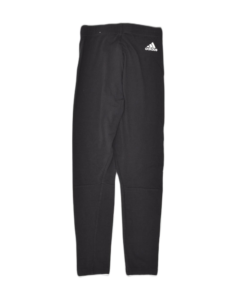 ADIDAS Womens Tracksuit Trousers UK 4/6 XS Black Cotton | Vintage Adidas | Thrift | Second-Hand Adidas | Used Clothing | Messina Hembry 