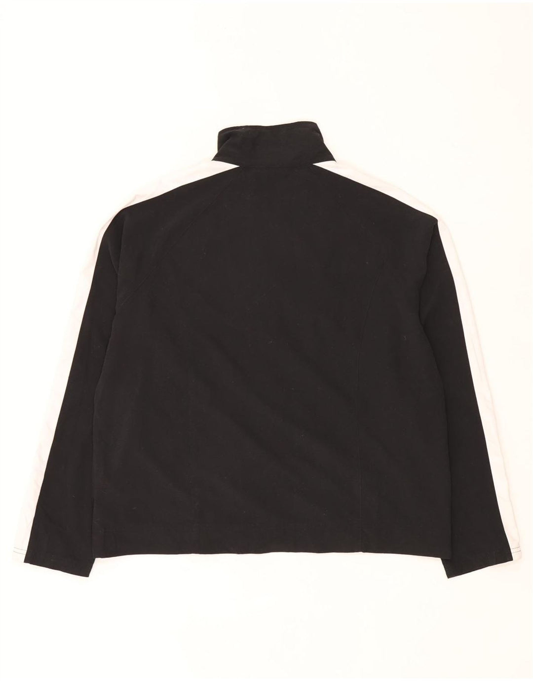 Nike Womens Tracksuit Top Jacket US 12/14 Large Black Colourblock Polyester