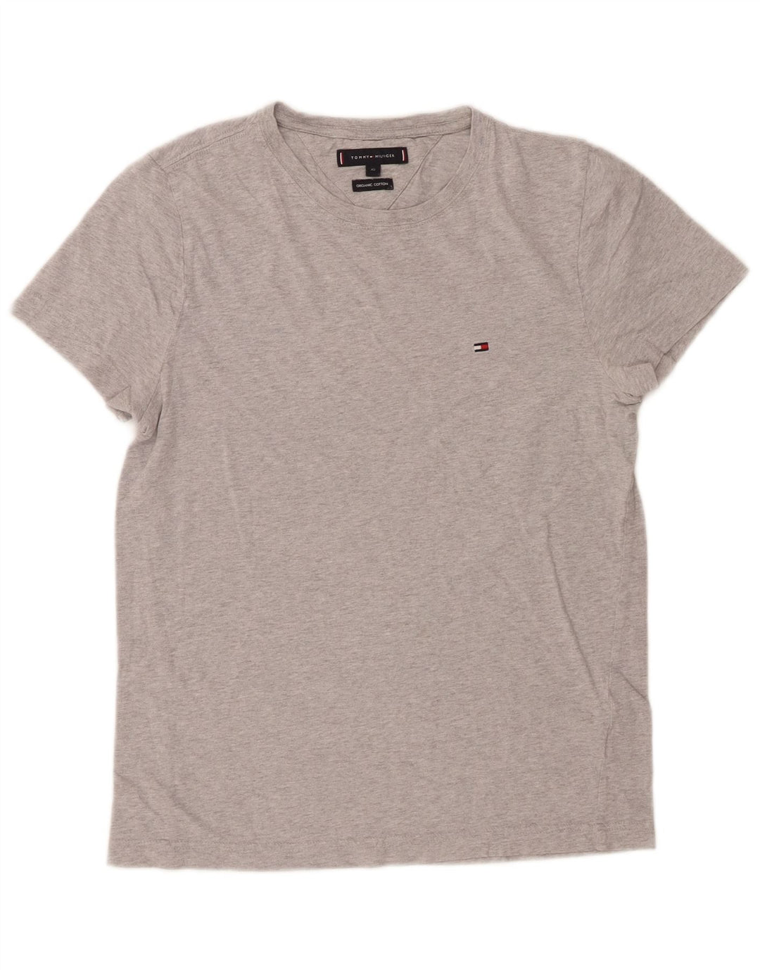 TOMMY HILFIGER Mens T-Shirt Top XS Grey Flecked Cotton