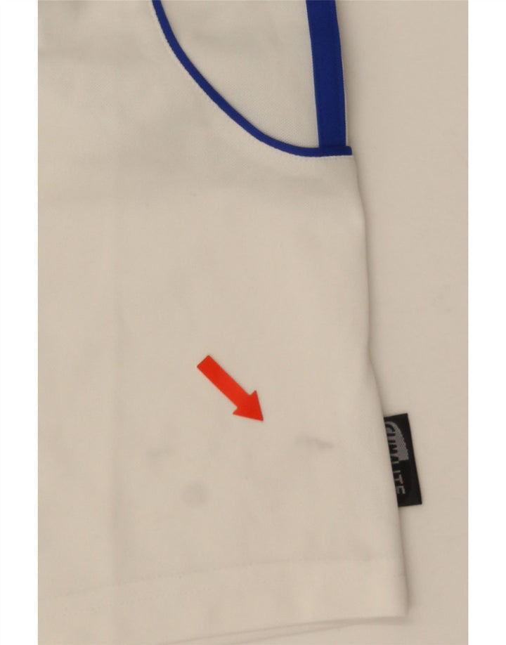 Adidas Mens Climalite Sport Shorts Small  White Colourblock Polyester