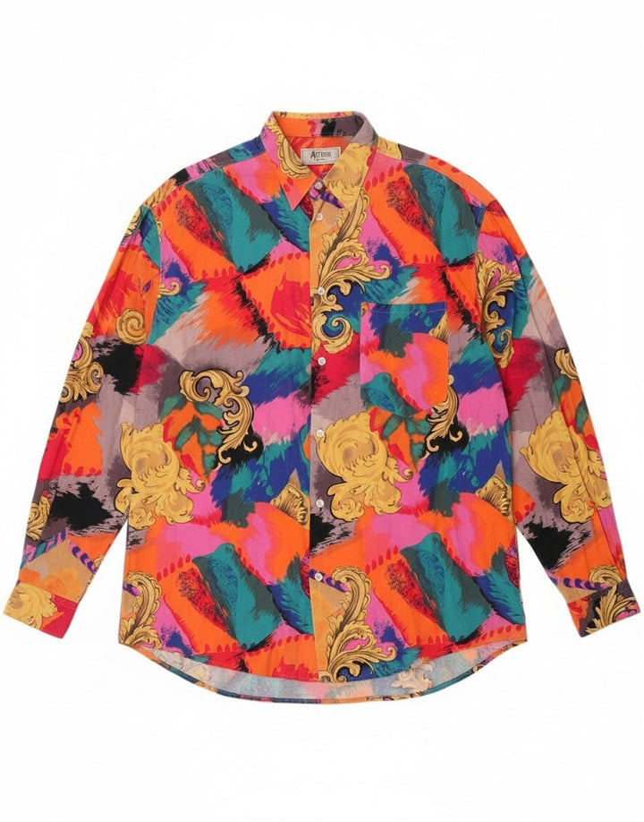 Morris  Mens Shirt Large Multicoloured Paisley