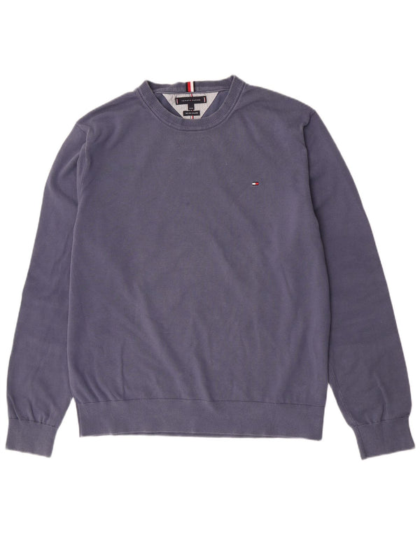 Tommy Hilfiger Mens Sweatshirt Jumper 3XL Blue Cotton
