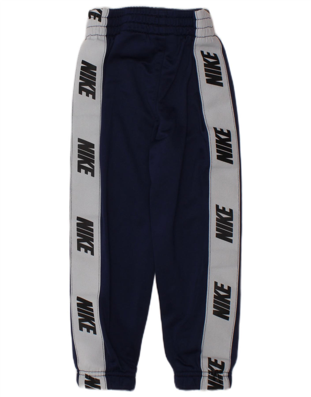 NIKE Boys Tracksuit Trousers Joggers 2-3 Years  Navy Blue Colourblock