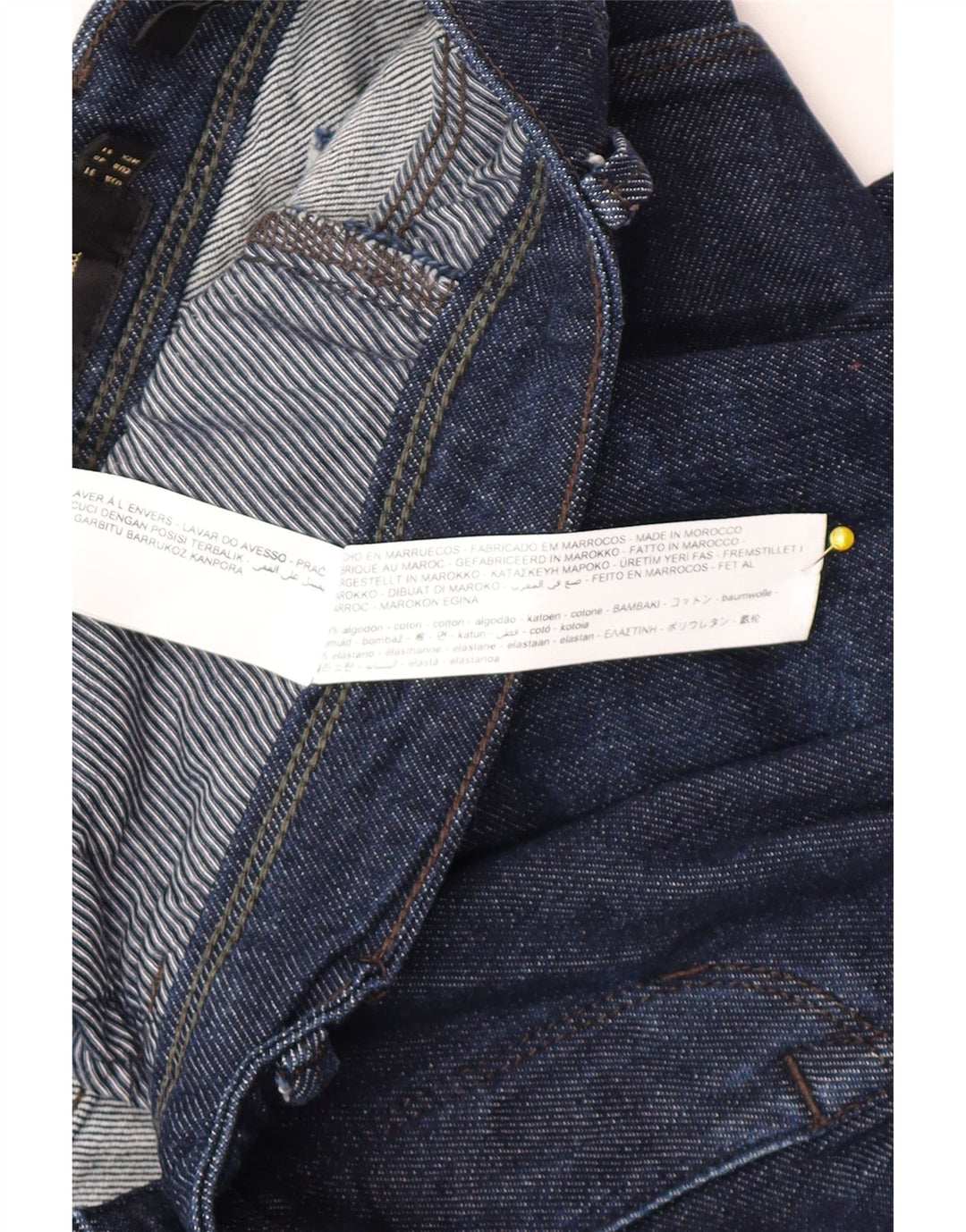 Massimo Dutti Mens Slim Jeans EU 40 Medium W31 L28 Navy Blue Cotton