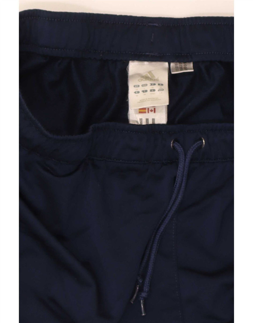 Adidas Womens Sport Shorts UK 10 Small Navy Blue Polyester
