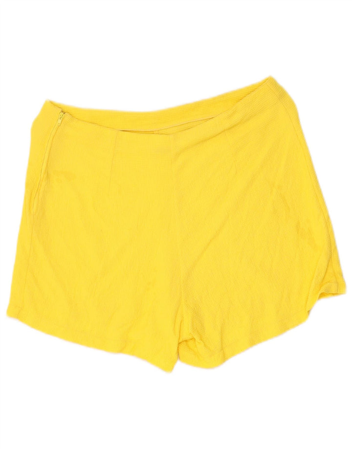 VINTAGE Womens Casual Shorts W28 Medium Yellow