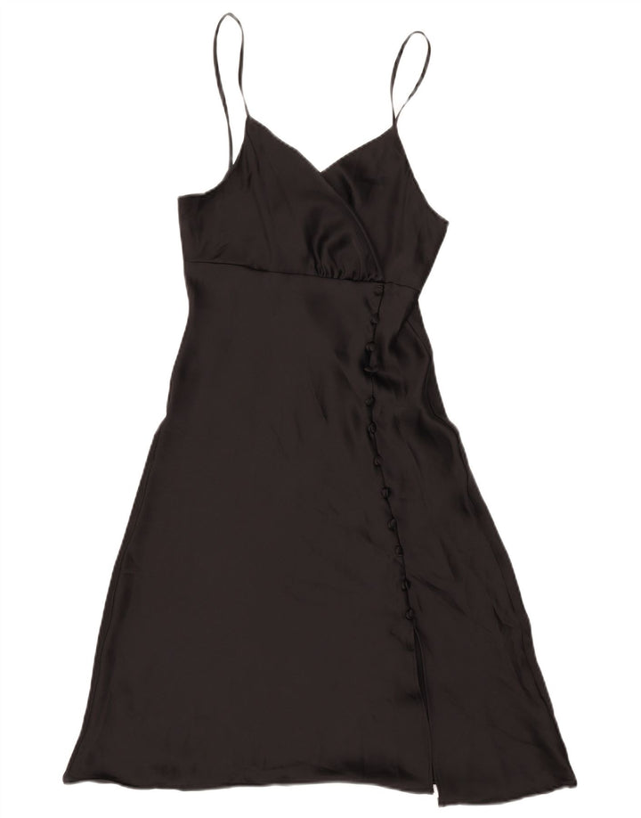 Zara Womens Slip Dress UK 4 XS Black