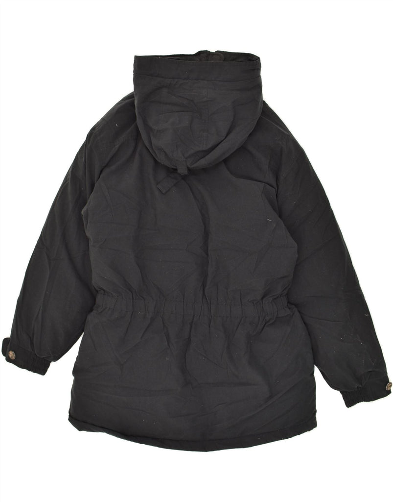 EDDIE BAUER Womens Hooded Padded Coat UK 16 Large Black Polyester Vintage Eddie Bauer and Second-Hand Eddie Bauer from Messina Hembry 