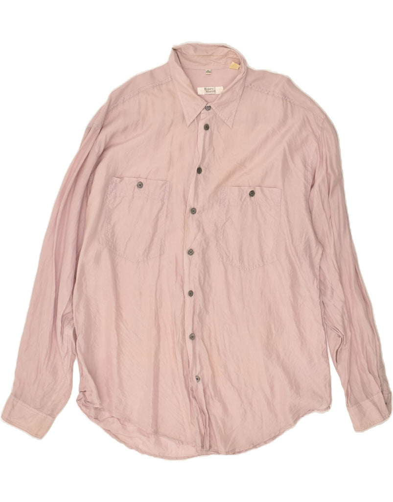 HENRY MORELL Mens Shirt Size 43 44 XL Pink | Vintage Henry Morell | Thrift | Second-Hand Henry Morell | Used Clothing | Messina Hembry 