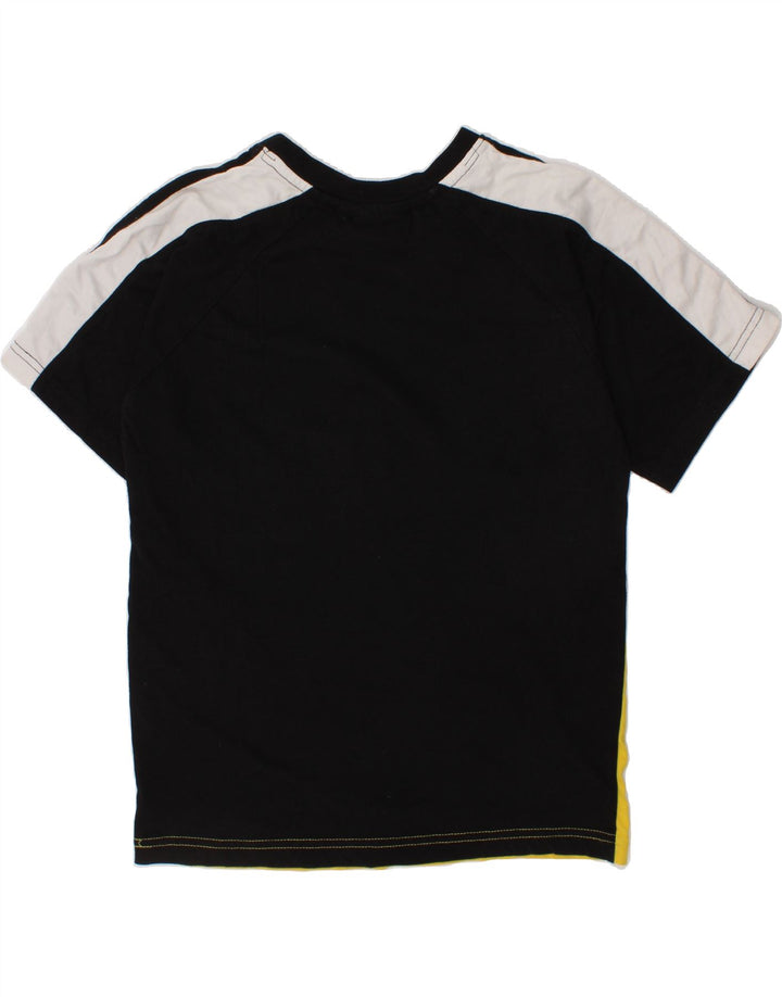 FILA Boys Graphic T-Shirt Top 9-10 Years Black Colourblock Vintage Fila and Second-Hand Fila from Messina Hembry 