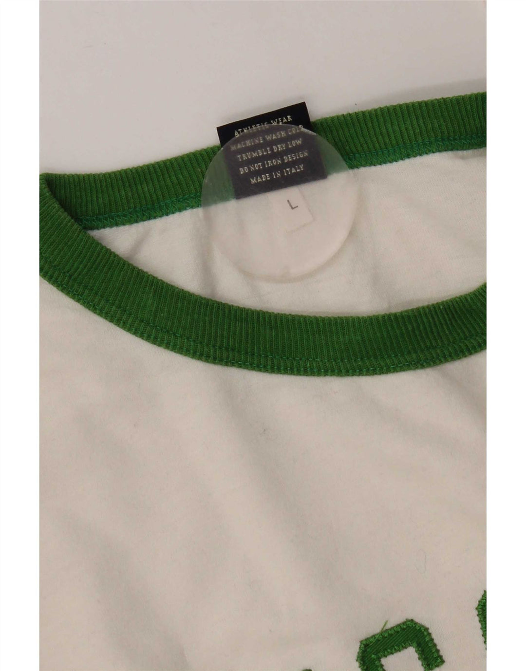 Franklin & Marshall Mens Graphic Top Long Sleeve Large White Cotton