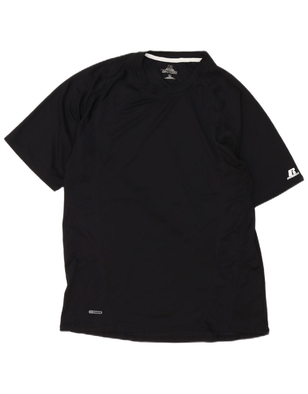 RUSSELL ATHLETIC Mens T-Shirt Top Medium Black Polyester