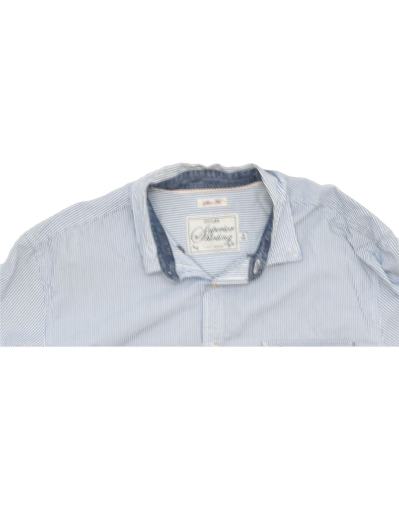 JOULES Mens Shirt Medium Blue Pinstripe Cotton | Vintage | Thrift | Second-Hand | Used Clothing | Messina Hembry 