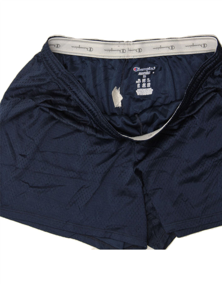 CHAMPION Womens Sport Shorts UK 18 XL  Navy Blue Polyester Vintage Champion and Second-Hand Champion from Messina Hembry 