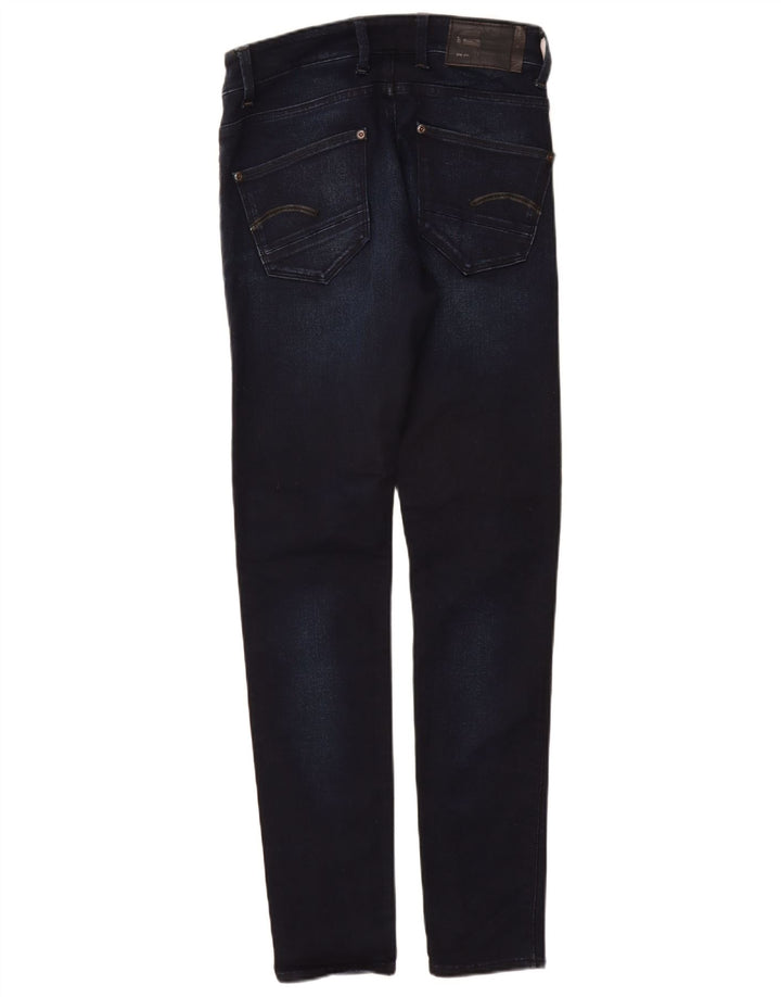 G-Star Womens Super Slim Jeans W29 L32 Navy Blue Cotton