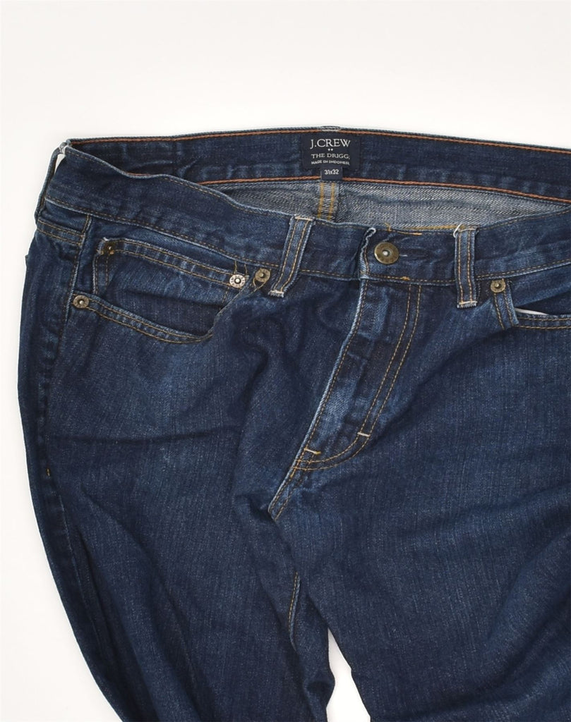 J. CREW Mens The Driggs Straight Jeans W31 L32  Navy Blue Cotton | Vintage J. Crew | Thrift | Second-Hand J. Crew | Used Clothing | Messina Hembry 