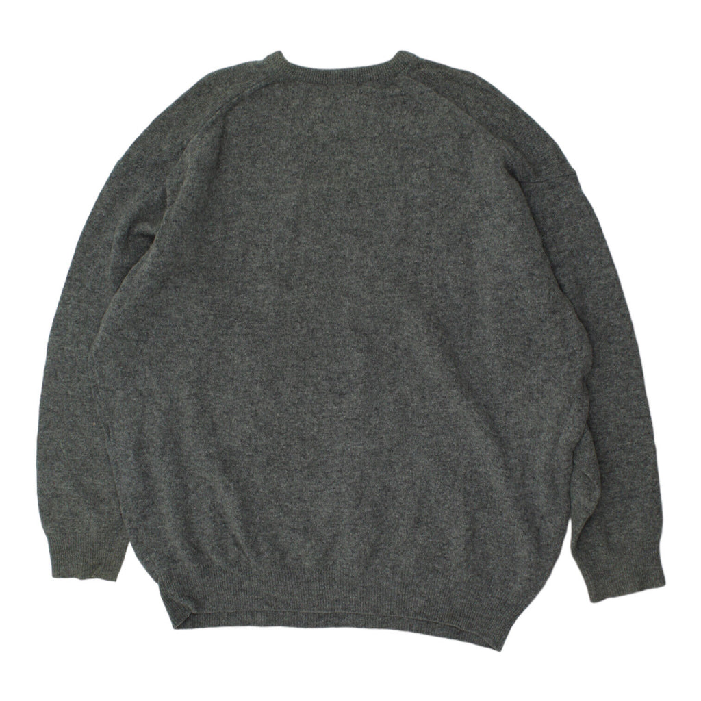 Lyle & Scott Scotland Mens Grey Tight Knit Jumper | Vintage Designer Sweater VTG | Vintage Messina Hembry | Thrift | Second-Hand Messina Hembry | Used Clothing | Messina Hembry 