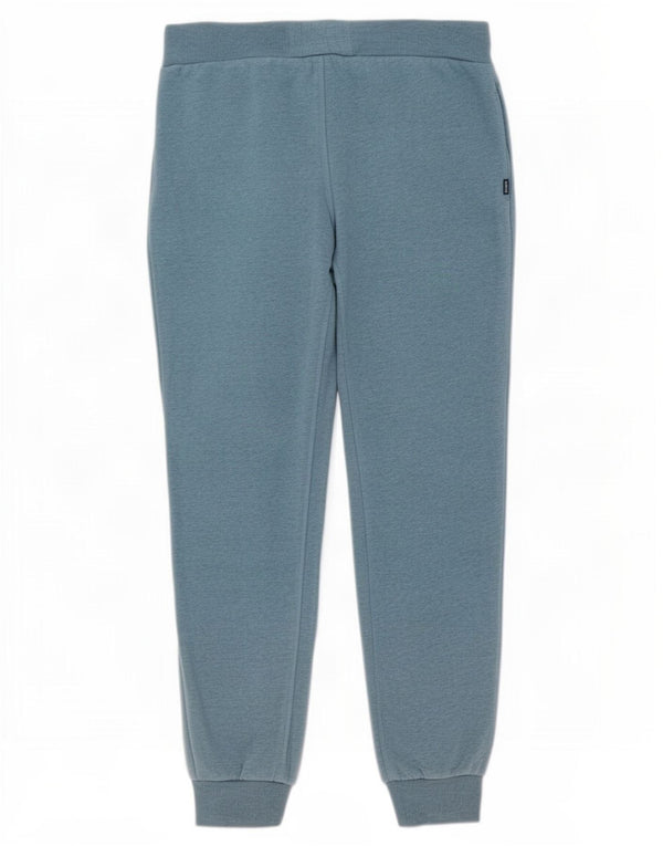 Superdry Womens Tracksuit Trousers Joggers UK 16 Large W32 L28 Blue Cotton