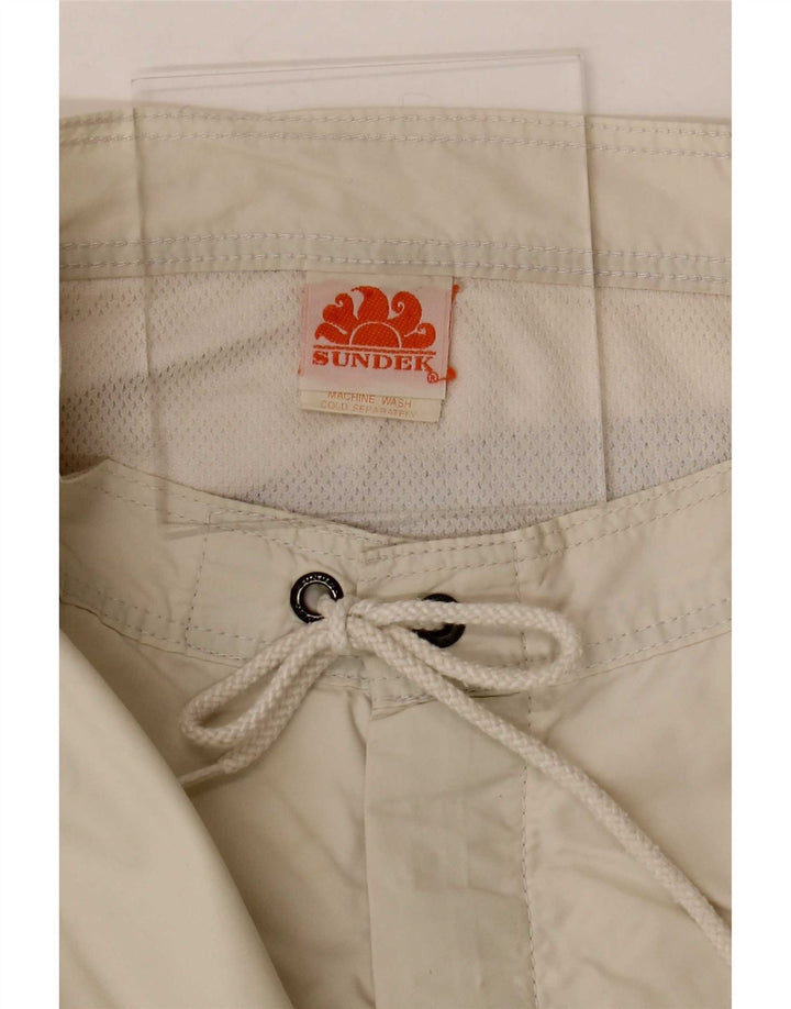 Sundek Mens Swimming Shorts Medium Beige Nylon