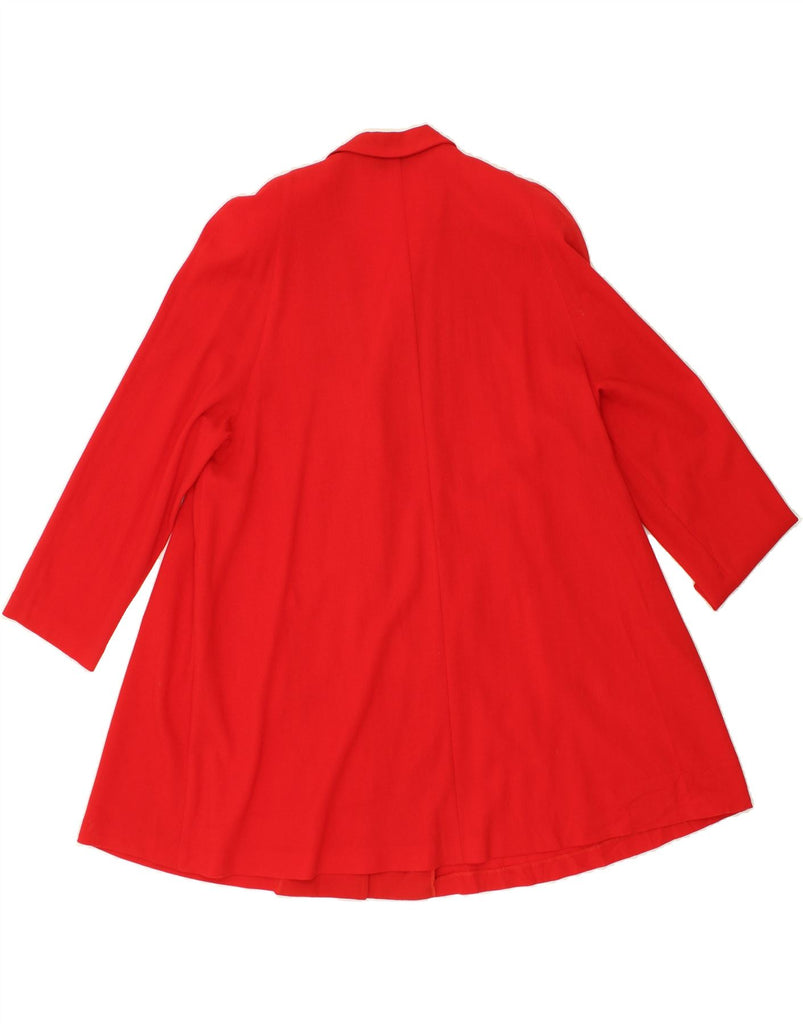 ALBA FORNARI Womens Overcoat UK 16 Large Red Polyester Vintage Alba Fornari and Second-Hand Alba Fornari from Messina Hembry 