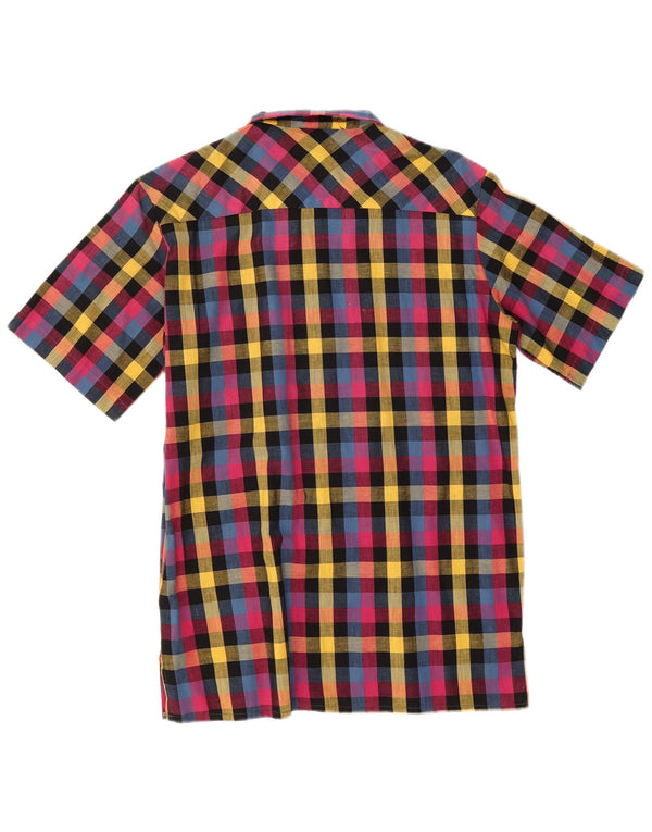 Wrangler Mens Short Sleeve Shirt Size 37 14 1/2 Small Multicoloured Gingham