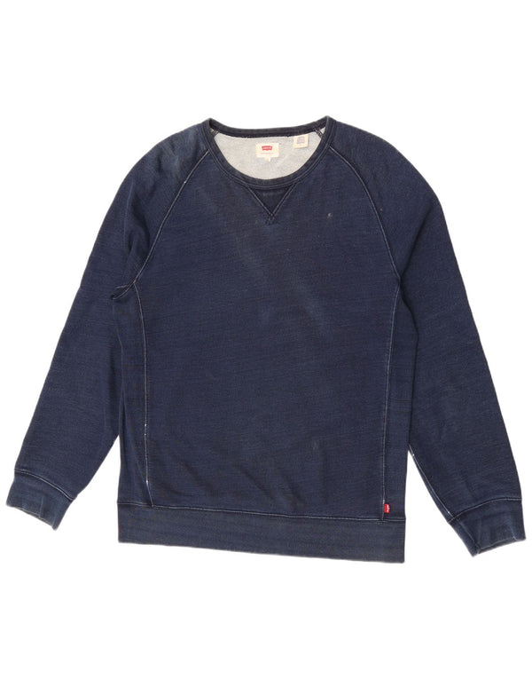 Levi's Mens Sweatshirt Jumper Medium Navy Blue