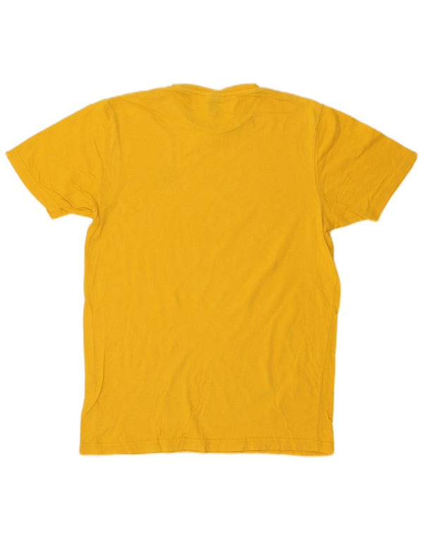 Ellesse Mens T-Shirt Top Medium Yellow Cotton