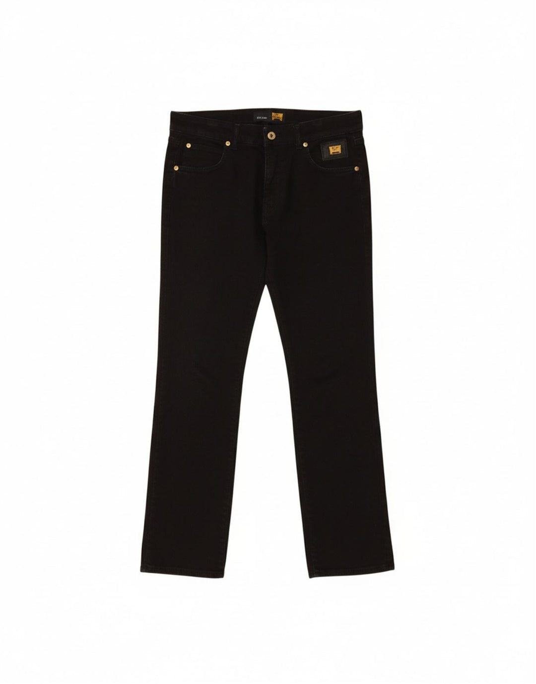 ROY ROGERS Mens De Luxe Straight Jeans W30 L32 Black Cotton