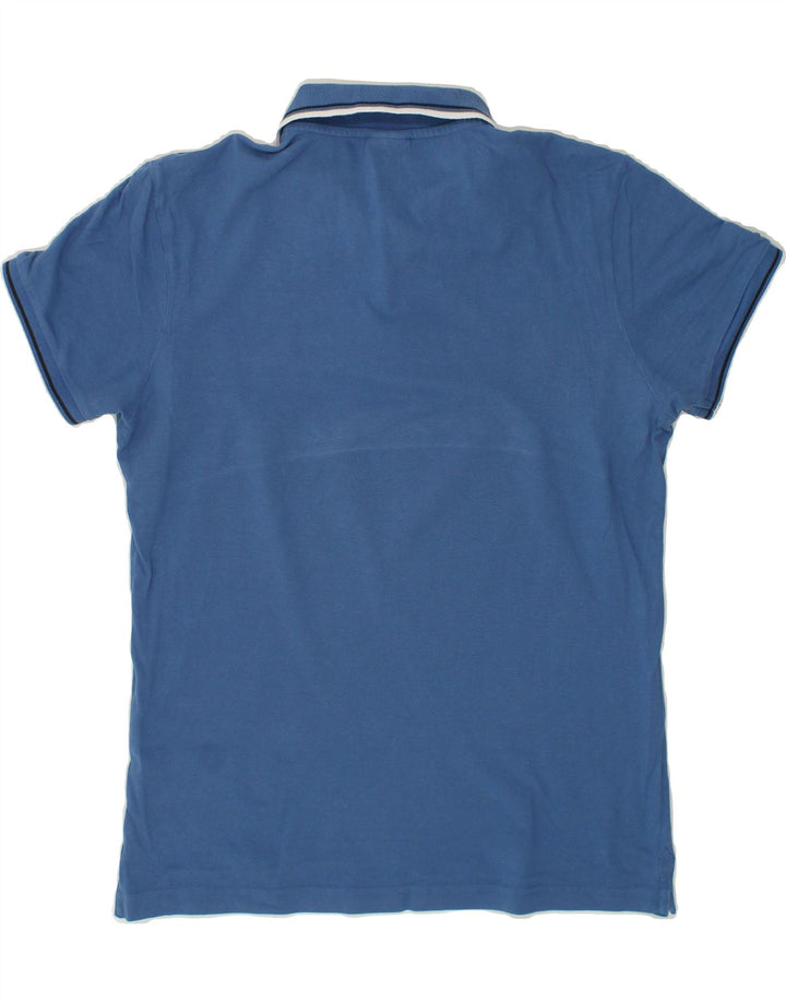 DIADORA Mens Polo Shirt Large Navy Blue Cotton Vintage Diadora and Second-Hand Diadora from Messina Hembry 