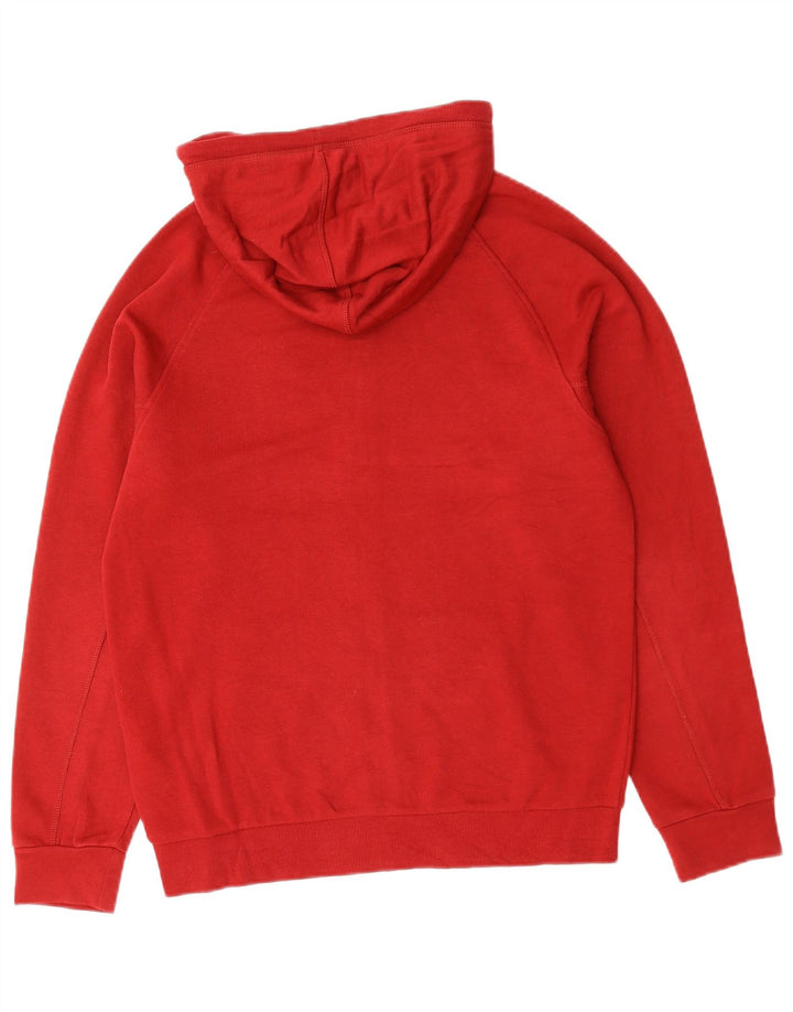 DIADORA Mens Zip Hoodie Sweater Small Red Cotton