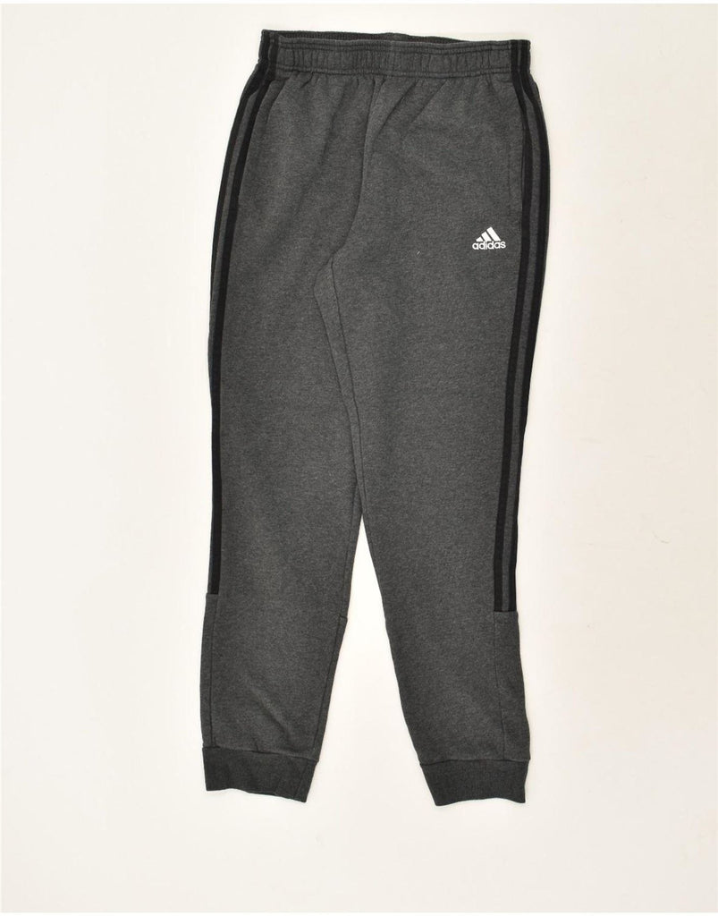 ADIDAS Mens Tracksuit Trousers Joggers Small Grey Cotton | Vintage Adidas | Thrift | Second-Hand Adidas | Used Clothing | Messina Hembry 