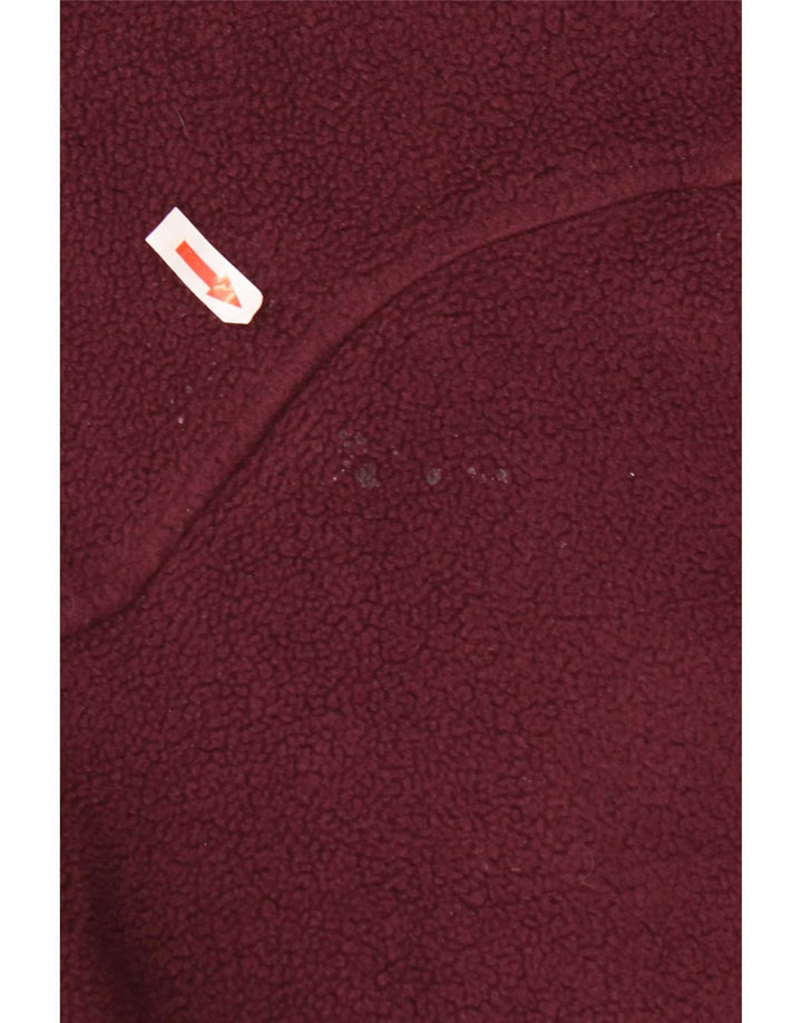 Jack Wolfskin Womens Fleece Jacket UK 16 Large Burgundy Polyester