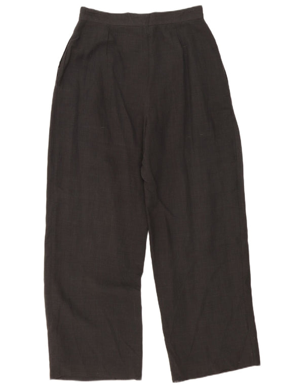 i Blues Womens High Waist Wide Leg Casual Trousers W30 L31 Grey