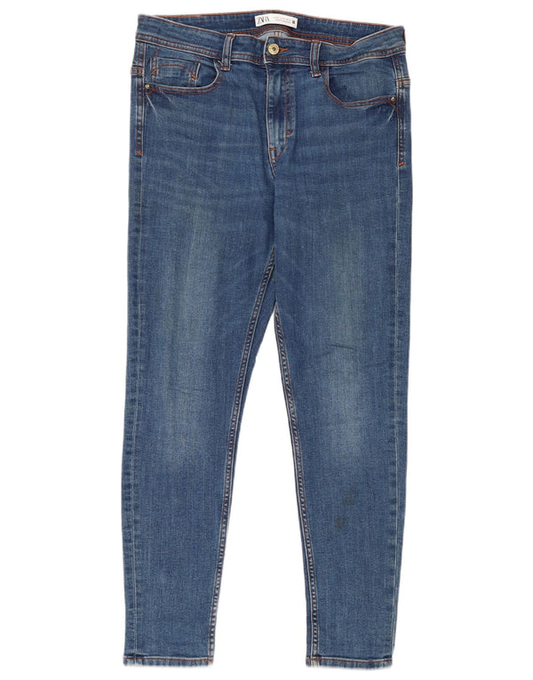 Zara Womens Skinny Jeans EU 42 Large W32 L27 Blue Cotton