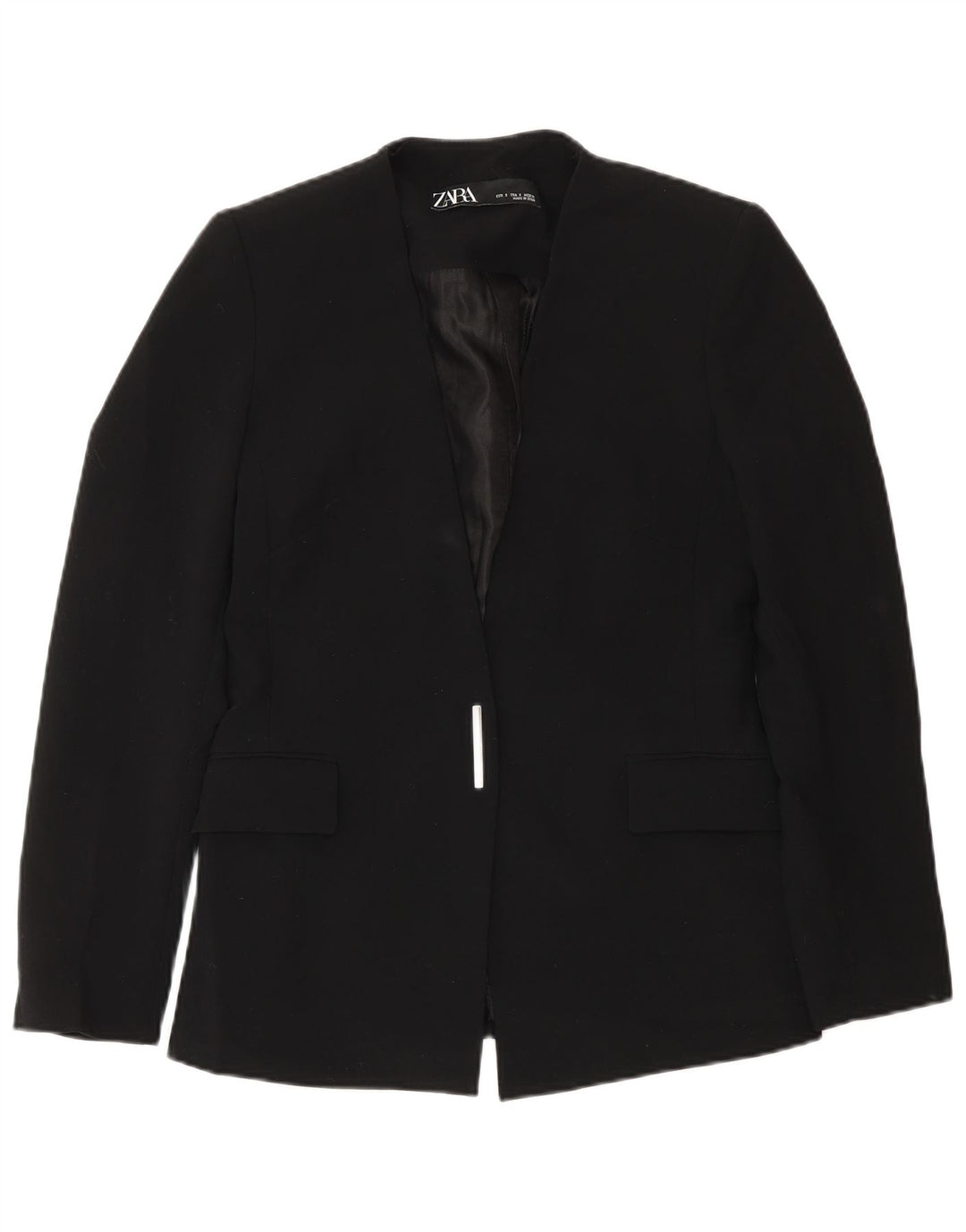 Zara Womens Blazer Jacket UK 10 Small Black