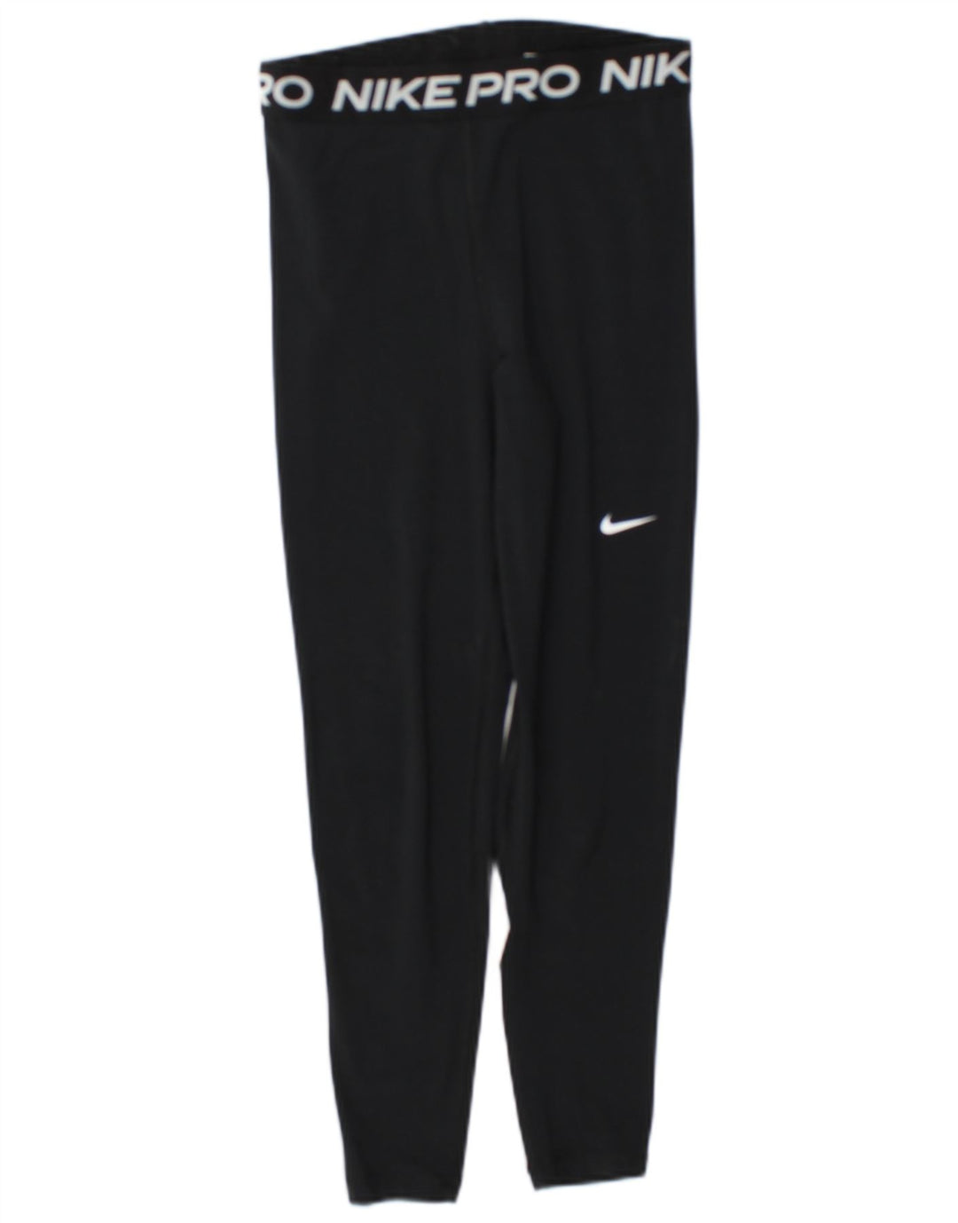 Nike Womens Dri Fit Graphic Leggings UK 10 Small  Black Polyester