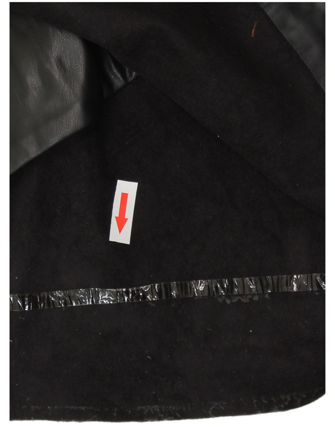 Zara Womens Faux Leather Mini Skirt Large W30 Black Polyurethane