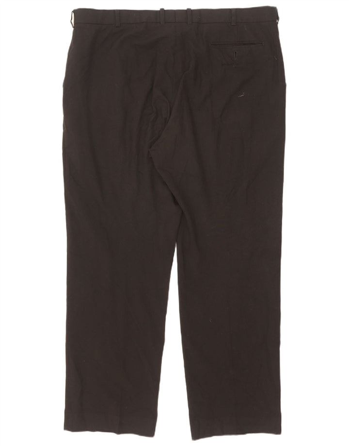 Marks & Spencer Mens Tailored Straight Suit Trousers W40 L31 Black