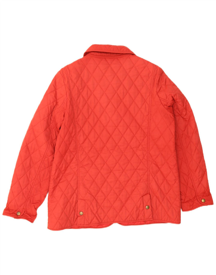 Barbour Womens Quilted Jacket UK 16 Large Red Polyamide