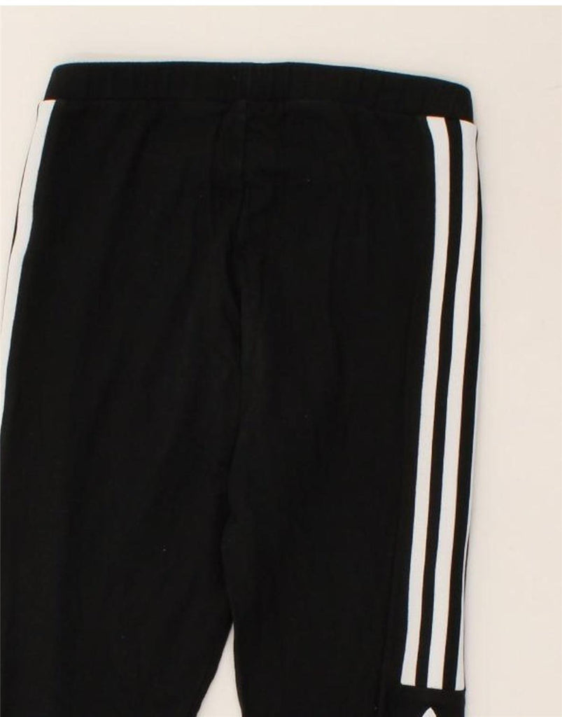 ADIDAS Womens Leggings UK 8 Small Black Cotton | Vintage Adidas | Thrift | Second-Hand Adidas | Used Clothing | Messina Hembry 