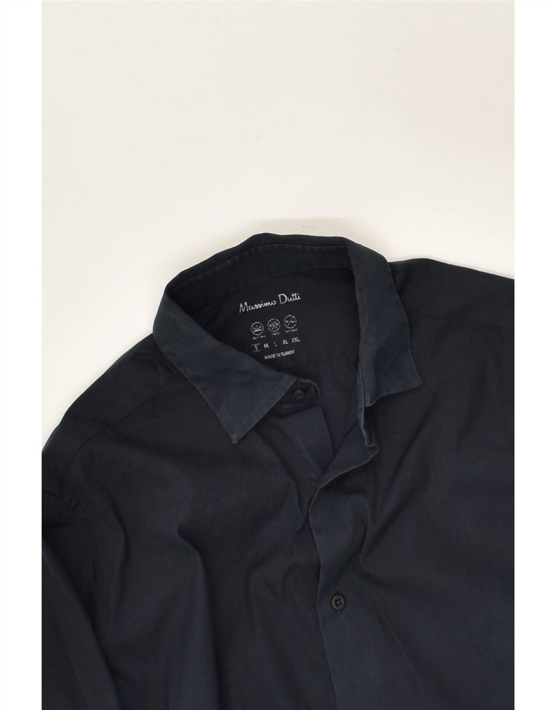 MASSIMO DUTTI Mens Shirt Small Black Cotton | Vintage Massimo Dutti | Thrift | Second-Hand Massimo Dutti | Used Clothing | Messina Hembry 