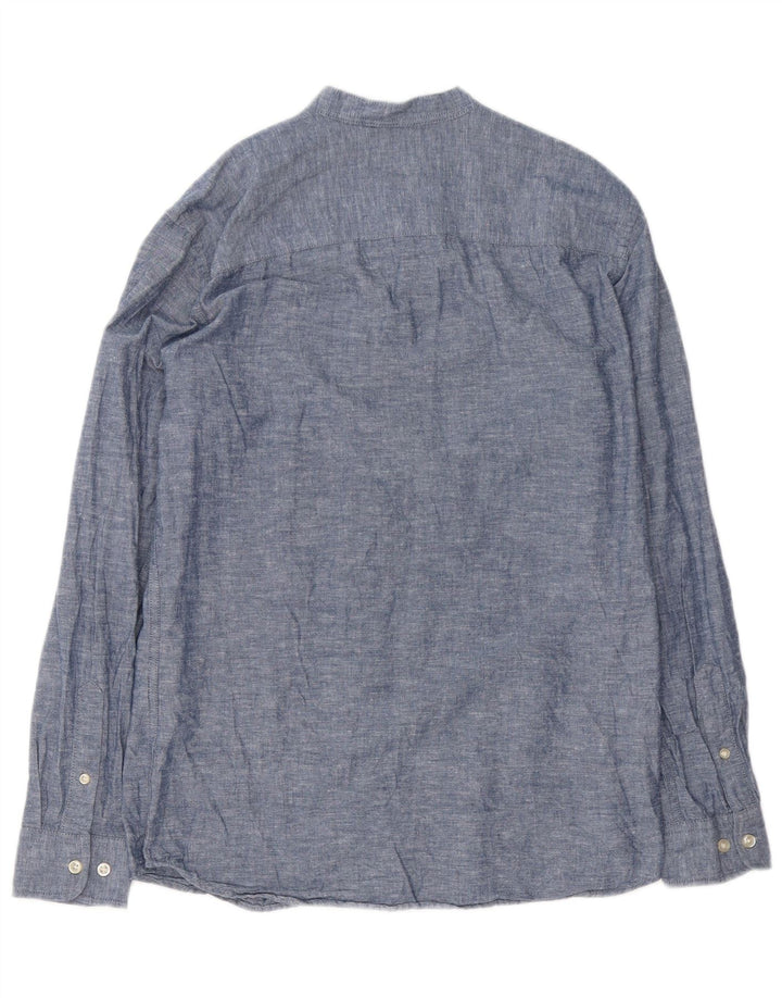 Jack & Jones Mens Shirt Small Blue Cotton
