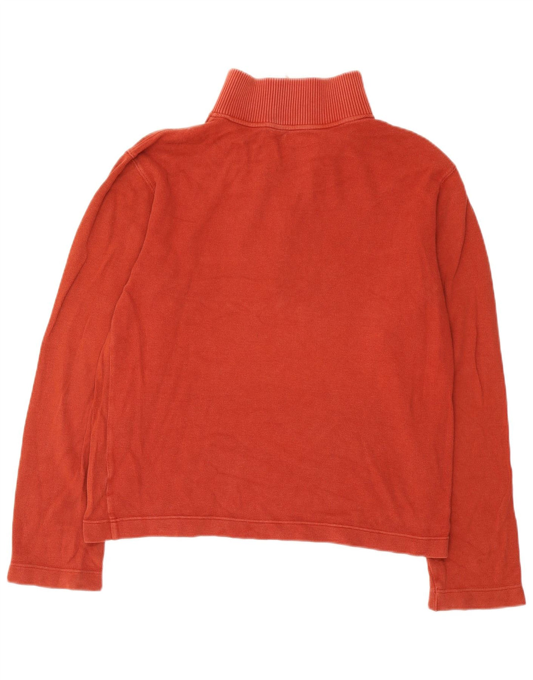Gap Mens Zip Neck Sweatshirt Jumper Medium Red Cotton